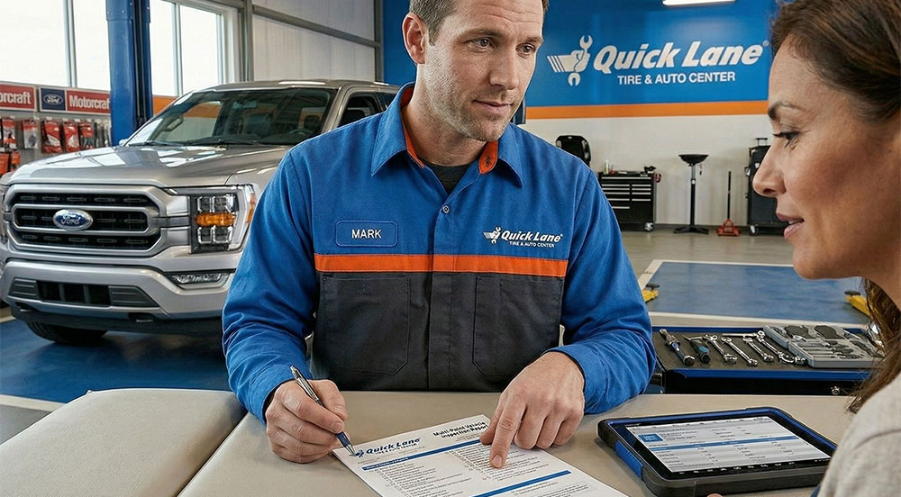 Ask for a Vehicle Checkup Report at Quick Lane