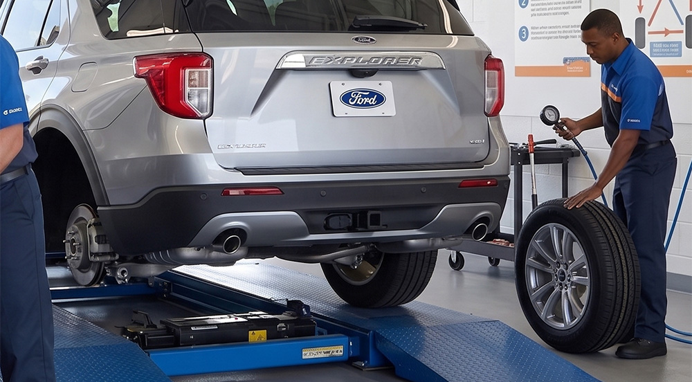 Tire rotation service at Quick Lane in Lincoln NE